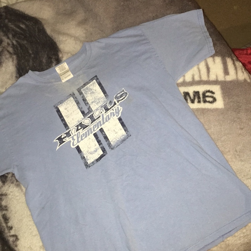 Blue tee